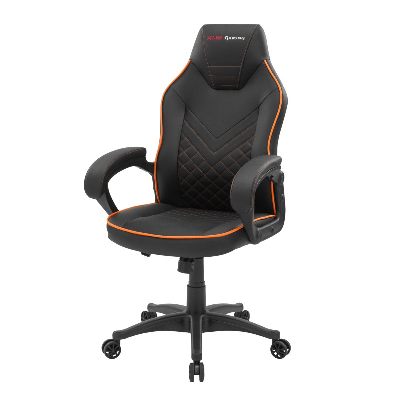 Mars Gaming MGCX ONE Silla para videojuegos universal Asiento acolchado Negro, Naranja