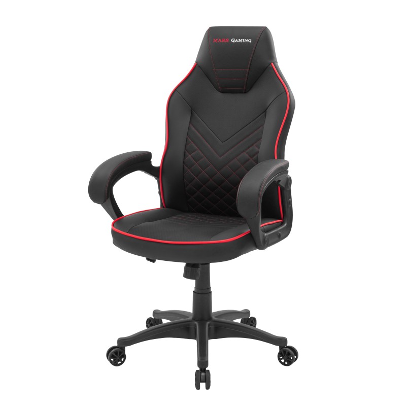 Mars Gaming MGCX ONE Silla para videojuegos universal Asiento acolchado Negro, Rojo