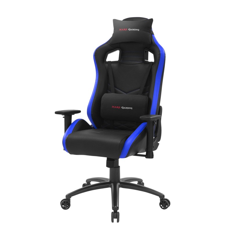 Mars Gaming MGCXNEO Silla para videojuegos universal Asiento acolchado Negro, Azul