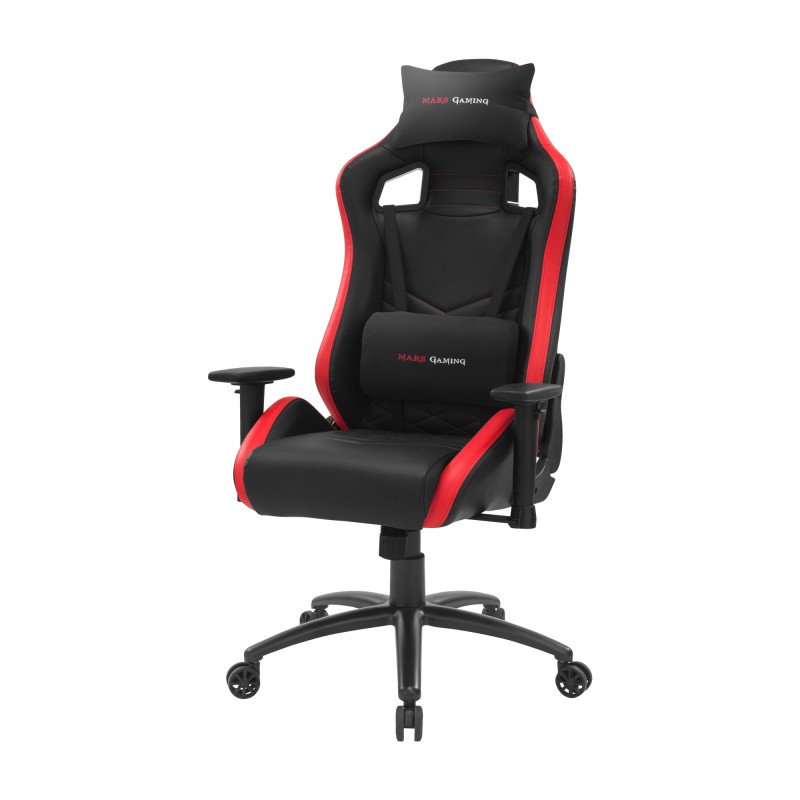 Mars Gaming MGCXNEO Silla para videojuegos universal Asiento acolchado Negro, Rojo