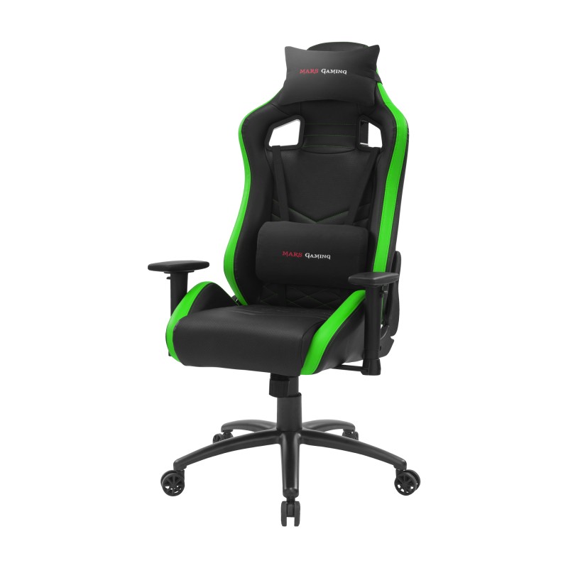 Mars Gaming MGCXNEO Silla para videojuegos universal Asiento acolchado Negro, Verde