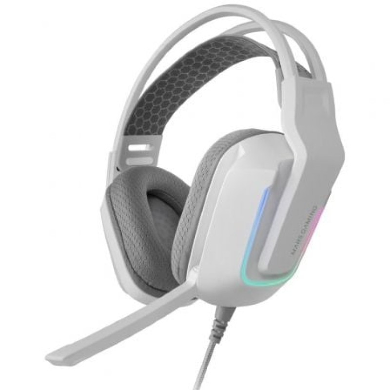 Mars Gaming MH-STRIKEW Auriculares Alámbrico Diadema Juego Blanco