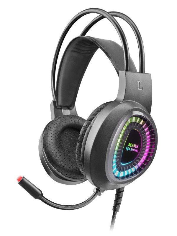 Mars Gaming MH220 auricular y casco Auriculares Alámbrico Diadema Juego Negro