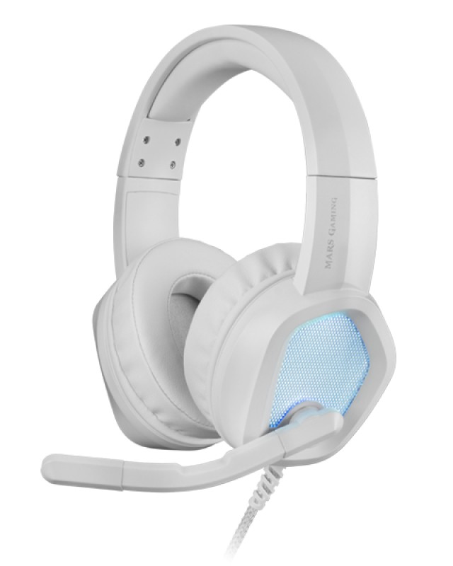 Mars Gaming MH320 Auriculares Alámbrico Diadema Juego USB tipo A Blanco
