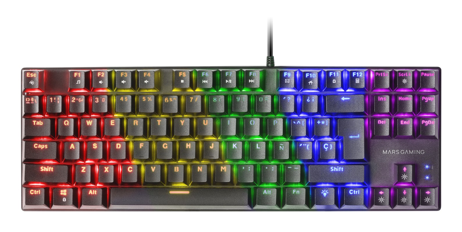 Mars Gaming MK80 Negro Teclado Gaming Mecánico TKL FRGB Antighosting Switch Mecánico