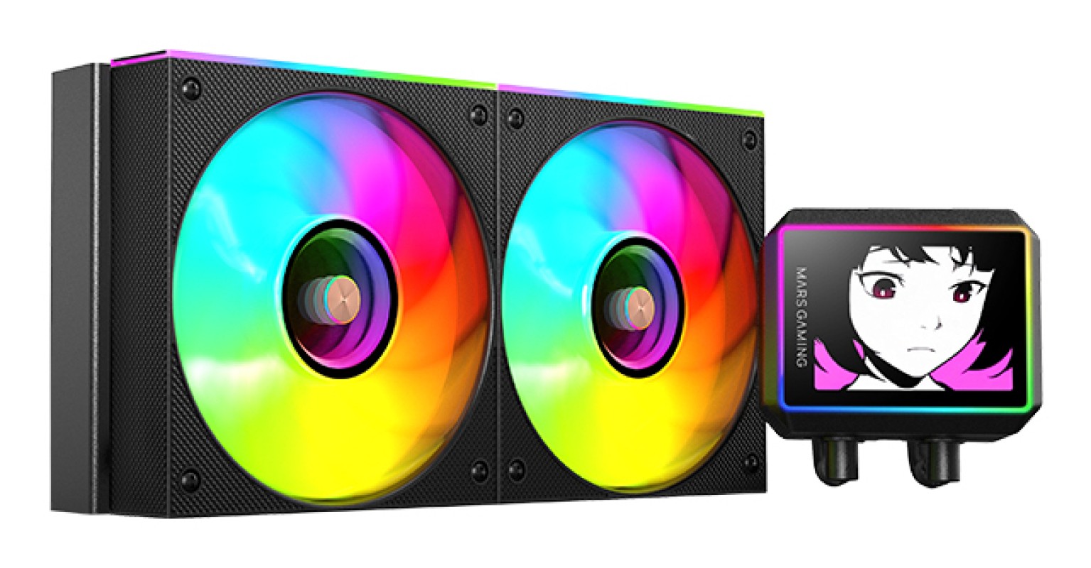 Mars Gaming ML-VISIONII240 Procesador Kit de refrigeración líquida 12 cm Negro 1 pieza(s)