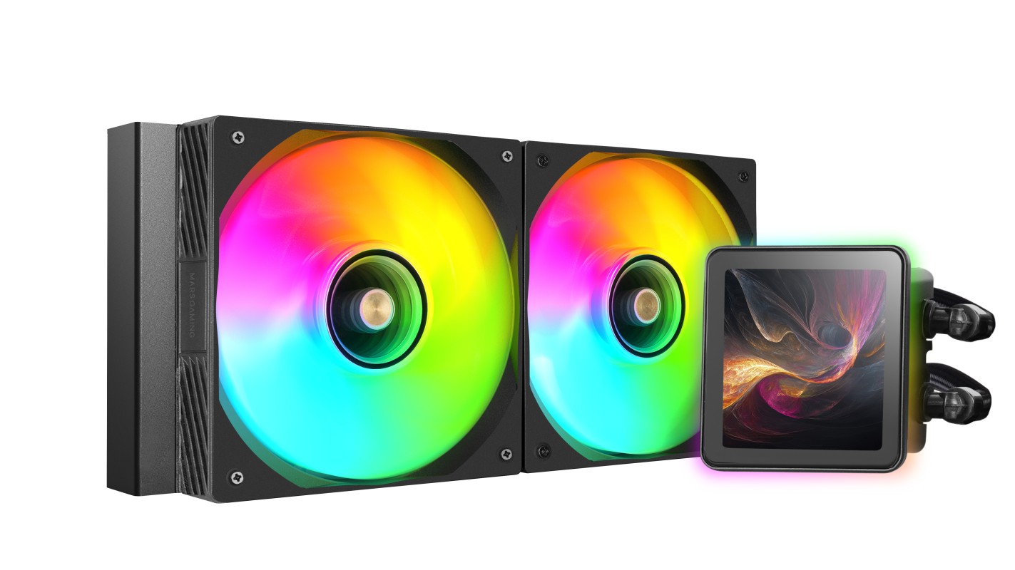 Mars Gaming ML-VISIONPRO240 Procesador Sistema de refrigeración líquida todo en uno 12 cm Negro 1 pieza(s)