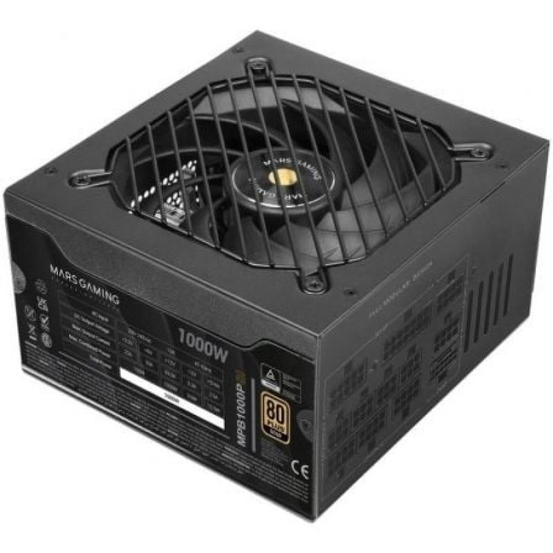 Mars Gaming MPB1000PSI unidad de fuente de alimentación 1000 W 24-pin ATX ATX Negro