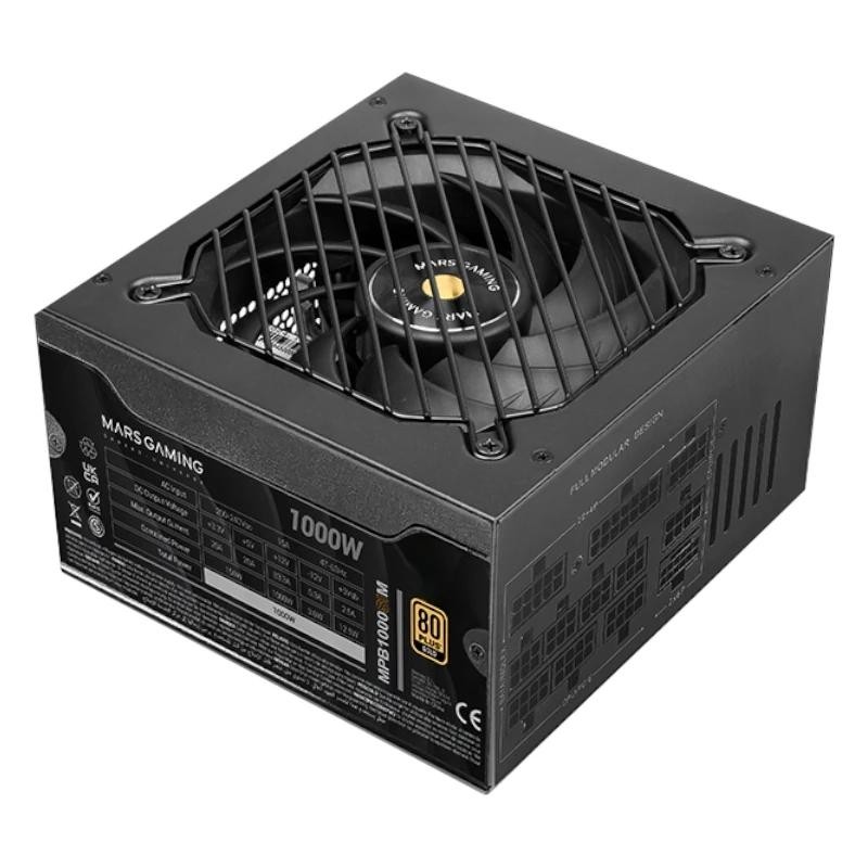 Mars Gaming MPB1000SIM unidad de fuente de alimentación 1000 W 24-pin ATX ATX Negro