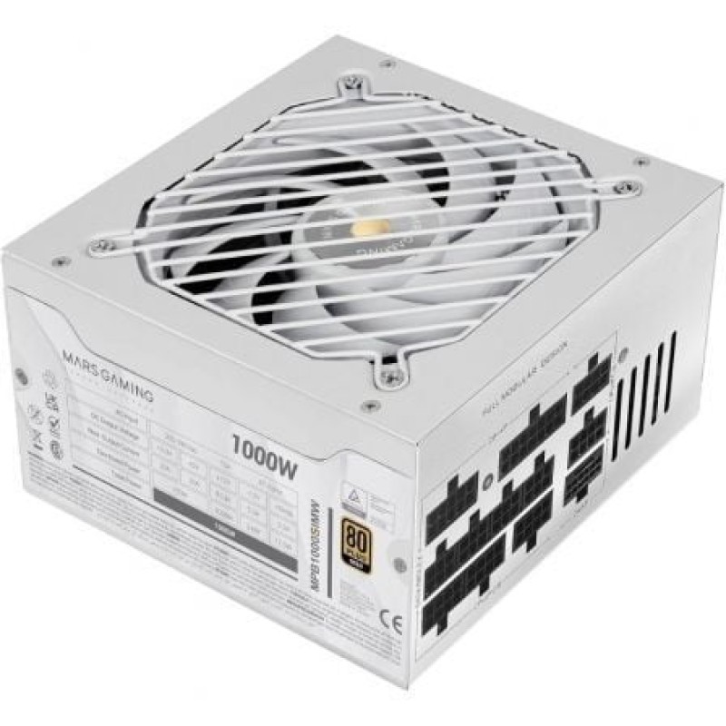 Mars Gaming MPB1000SIMW unidad de fuente de alimentación 1000 W 24-pin ATX ATX Blanco