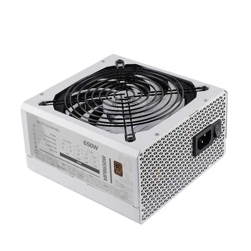 Mars Gaming MPB650SIW unidad de fuente de alimentación 650 W 24-pin ATX ATX Blanco