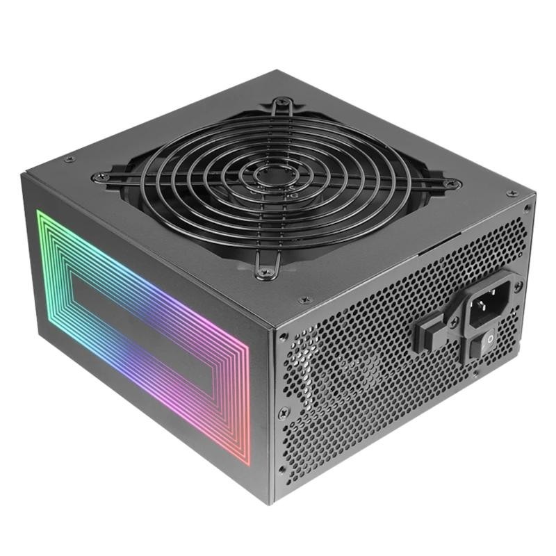 Mars Gaming MPB750S, Fuente Alimentación ATX ARGB 750W, 6 Años de Garantía, 80Plus Bronze 230V EU, 90% Eficiencia, Ventilador 120mm AI-RPM, Ilumina