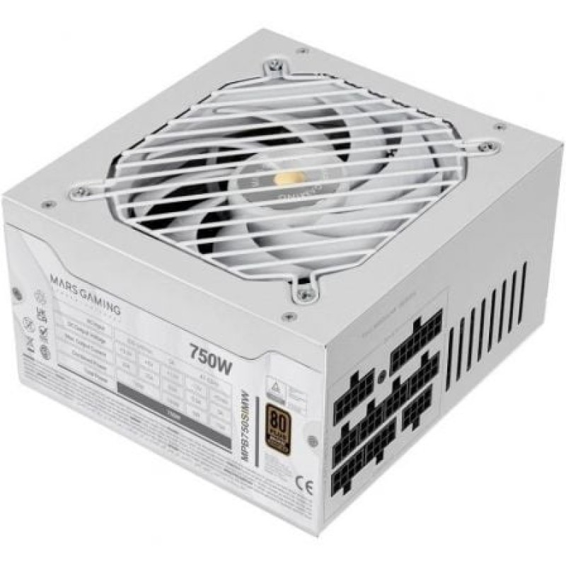Mars Gaming MPB750SIMW unidad de fuente de alimentación 750 W 24-pin ATX ATX Blanco