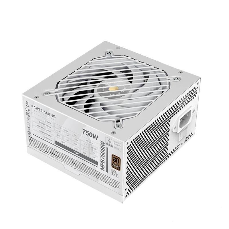 Mars Gaming MPB750SIW unidad de fuente de alimentación 750 W 24-pin ATX ATX Blanco