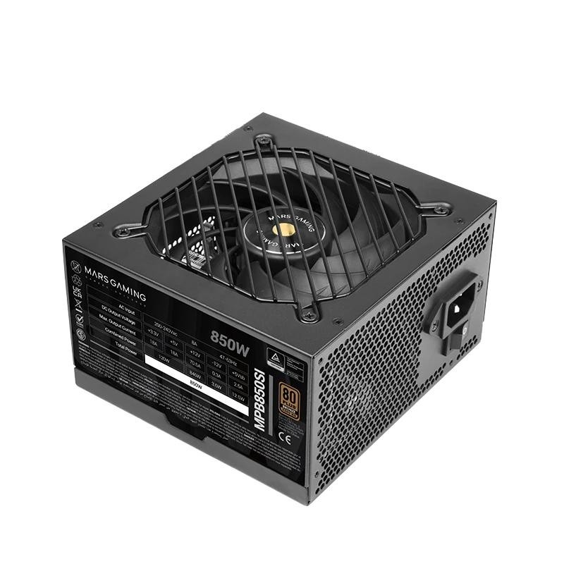 Mars Gaming MPB850SI unidad de fuente de alimentación 850 W 24-pin ATX ATX Negro
