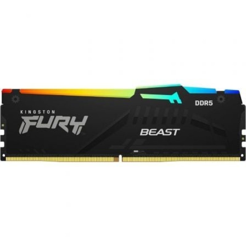 Memoria RAM Kingston FURY Beast RGB 32GB/ DDR5/ 6000MHz/ 1.35V/ CL36/ DIMM