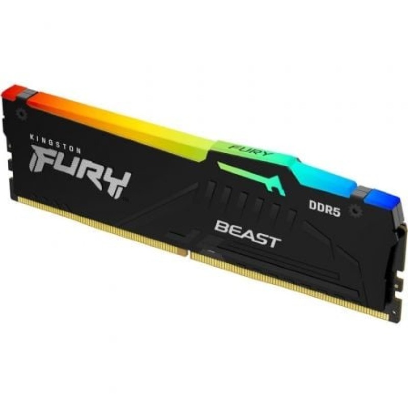 Memoria RAM Kingston FURY Beast RGB EXPO 16GB/ DDR5/ 6000MHz/ 1.4V/ CL30/ DIMM