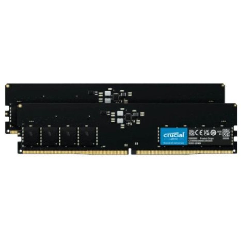 Memoria ram crucial ddr5 32 gb (2 x 16 gb) 4800 mhz cl40 ct2k16g48c40u5