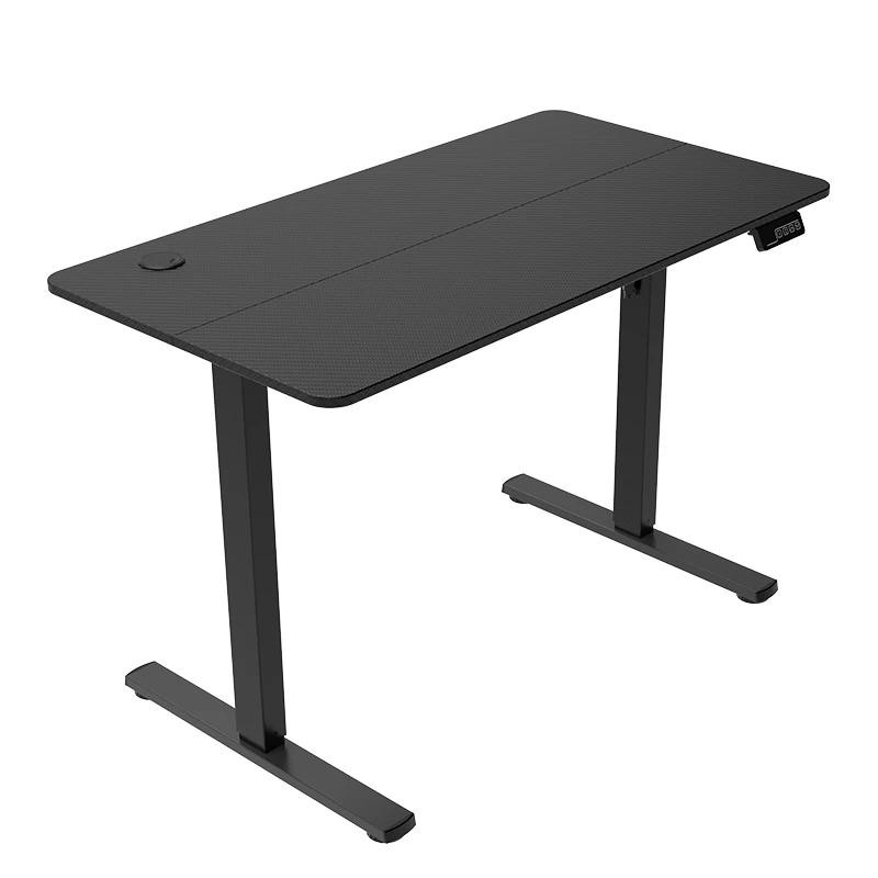 Mesa gaming mgd-ergopro negro mars gaming 110x60/ ajuste altura elÉctrico 73-118cm/ fibra de carbono/ soporte para auriculares/