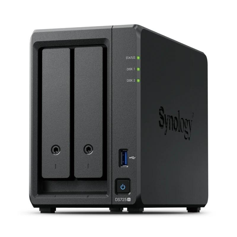 NAS Synology Diskstation DS725+/ 2 Bahías 3.5"- 2.5"/ 4GB DDR4/ Formato Torre