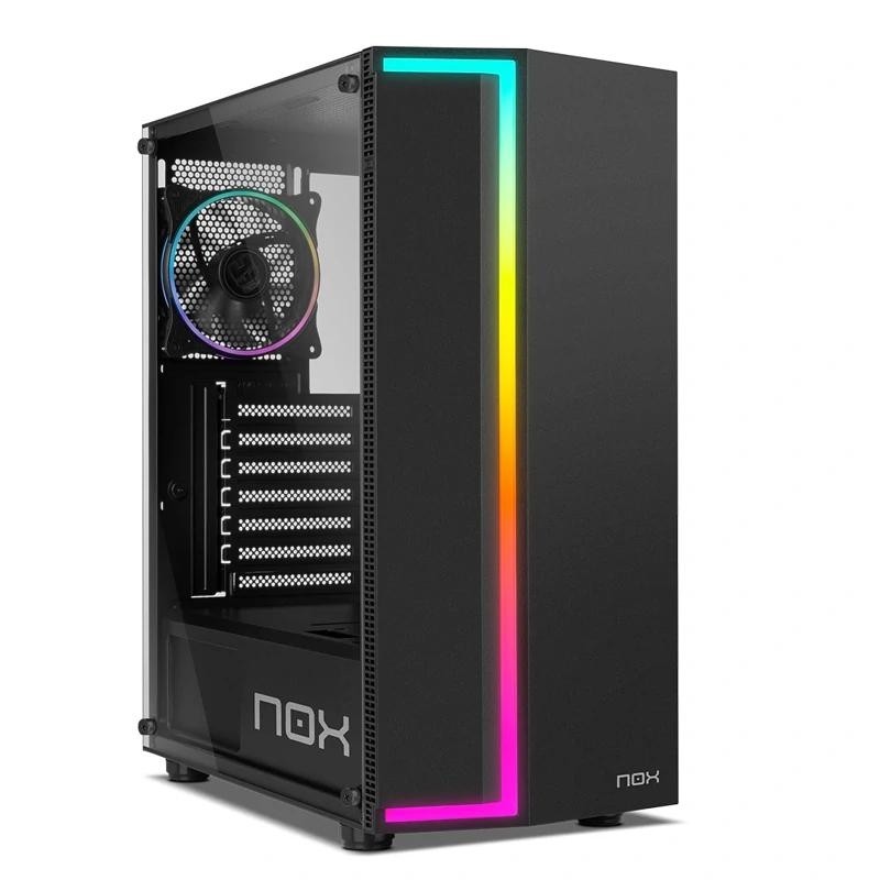 NOX CAJA ATX INFINITY GAMMA. SEMITORRE. ARGB RAINBOW. LATERAL CRISTAL TEMPLADO