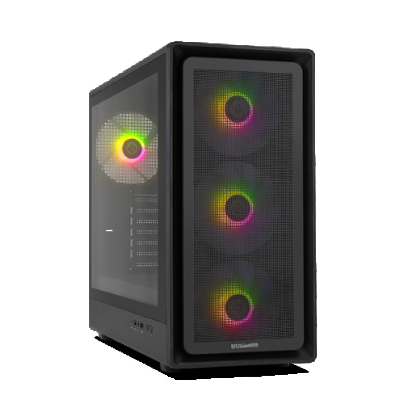 NOX Hummer Aero Midi Tower Negro