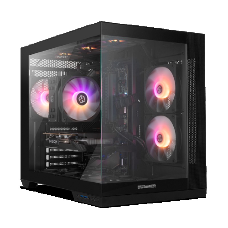 NOX Hummer Astra Neo Black Midi Tower Negro