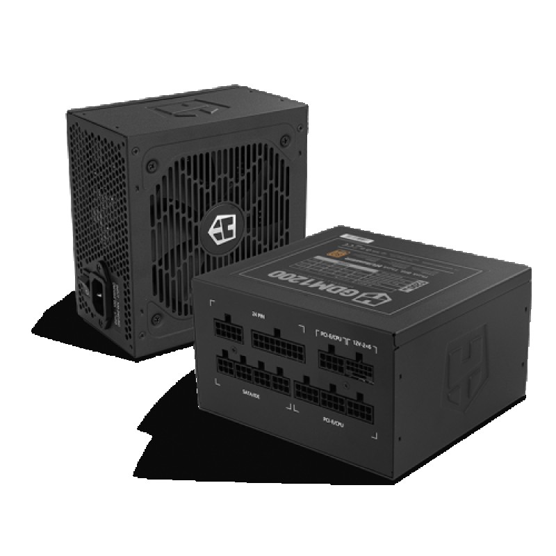 NOX Hummer GDM 1200W GOLD unidad de fuente de alimentación 20+4 pin ATX ATX Negro