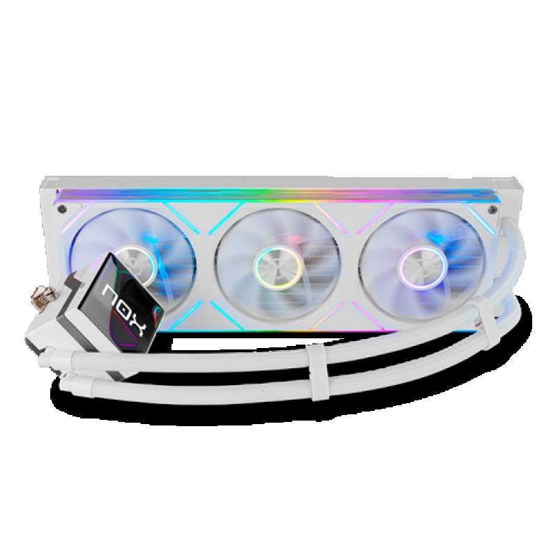 NOX Hummer M-360 LCD|Kit RL Magnético ARGB Blanco