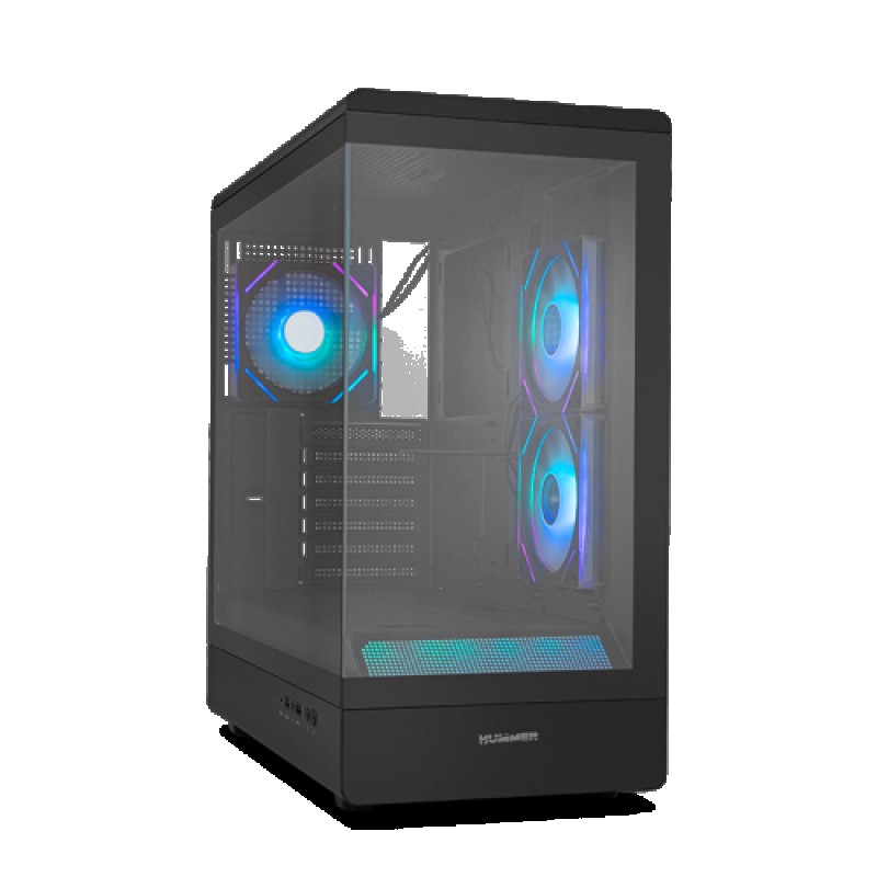 NOX Hummer NXHUMMERSIGNALBK carcasa de ordenador Midi Tower Negro