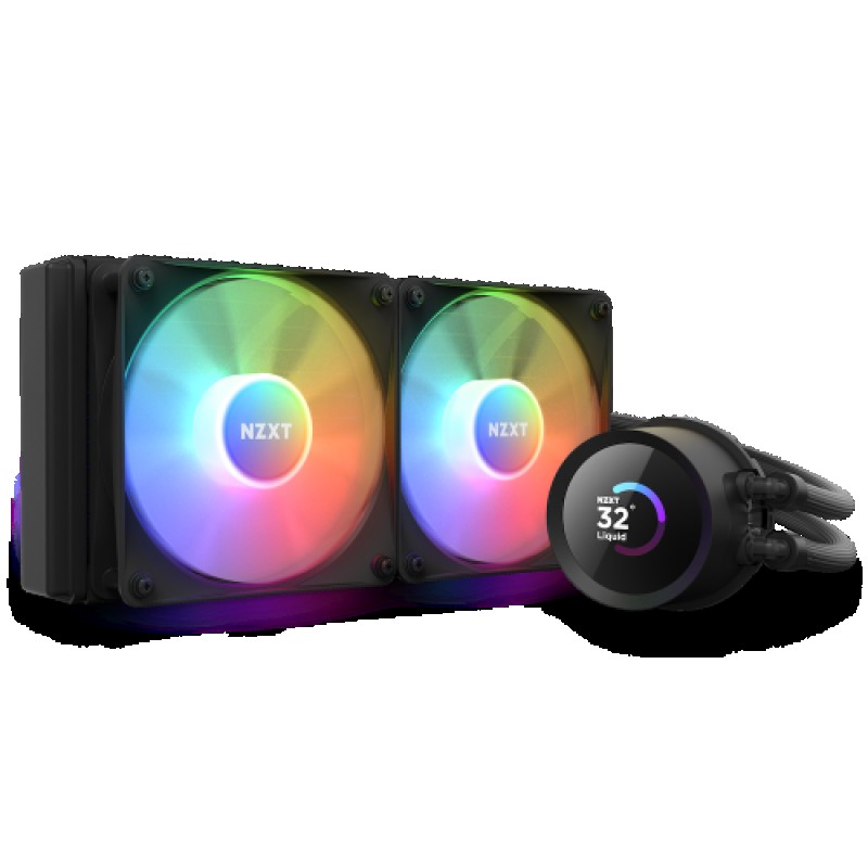 NZXT Kraken 240 RGB Procesador Sistema de refrigeración líquida todo en uno 12 cm Negro 1 pieza(s)
