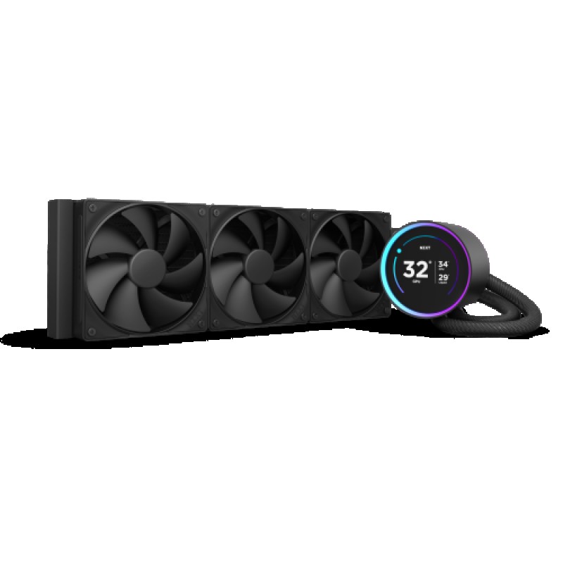 NZXT Kraken Elite 360 Procesador Sistema de refrigeración líquida todo en uno 12 cm Negro 1 pieza(s)