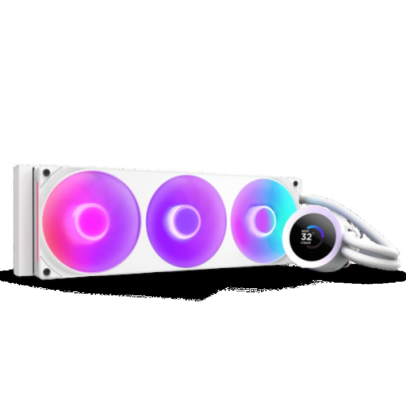 NZXT Kraken Plus 360 RGB Procesador Sistema de refrigeración líquida todo en uno Blanco 1 pieza(s)