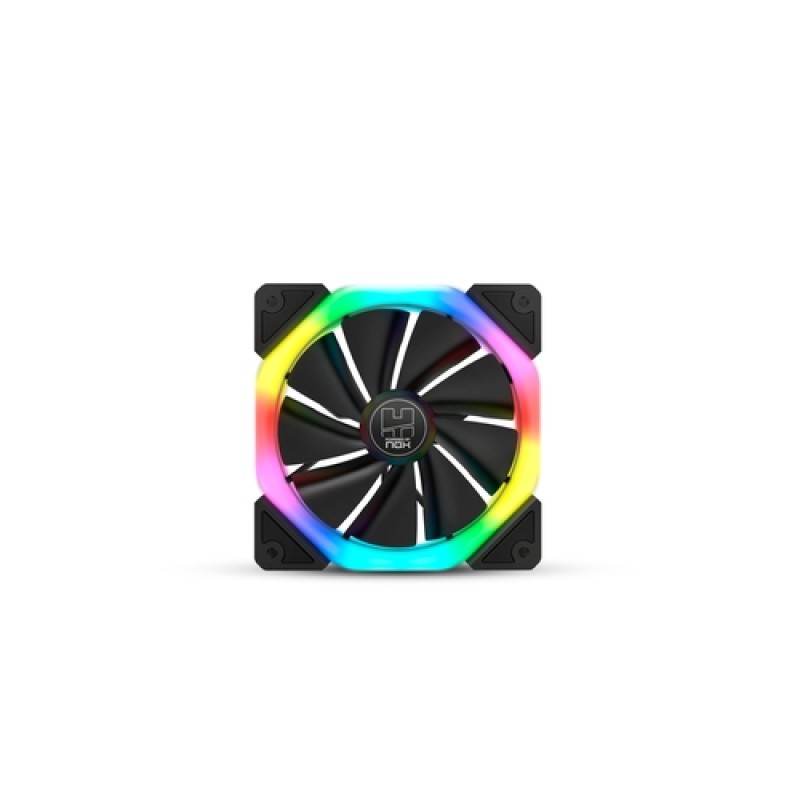 Nox Hummer D-FAN - Ventilador ARGB - Iluminación doble anillo - 120 mm - Conexión 6 pines