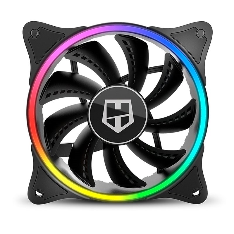 Nox Hummer X-FAN - Ventilador ARGB - Iluminación anillo - 120 mm - Compatible con hummer conexión 3 pines