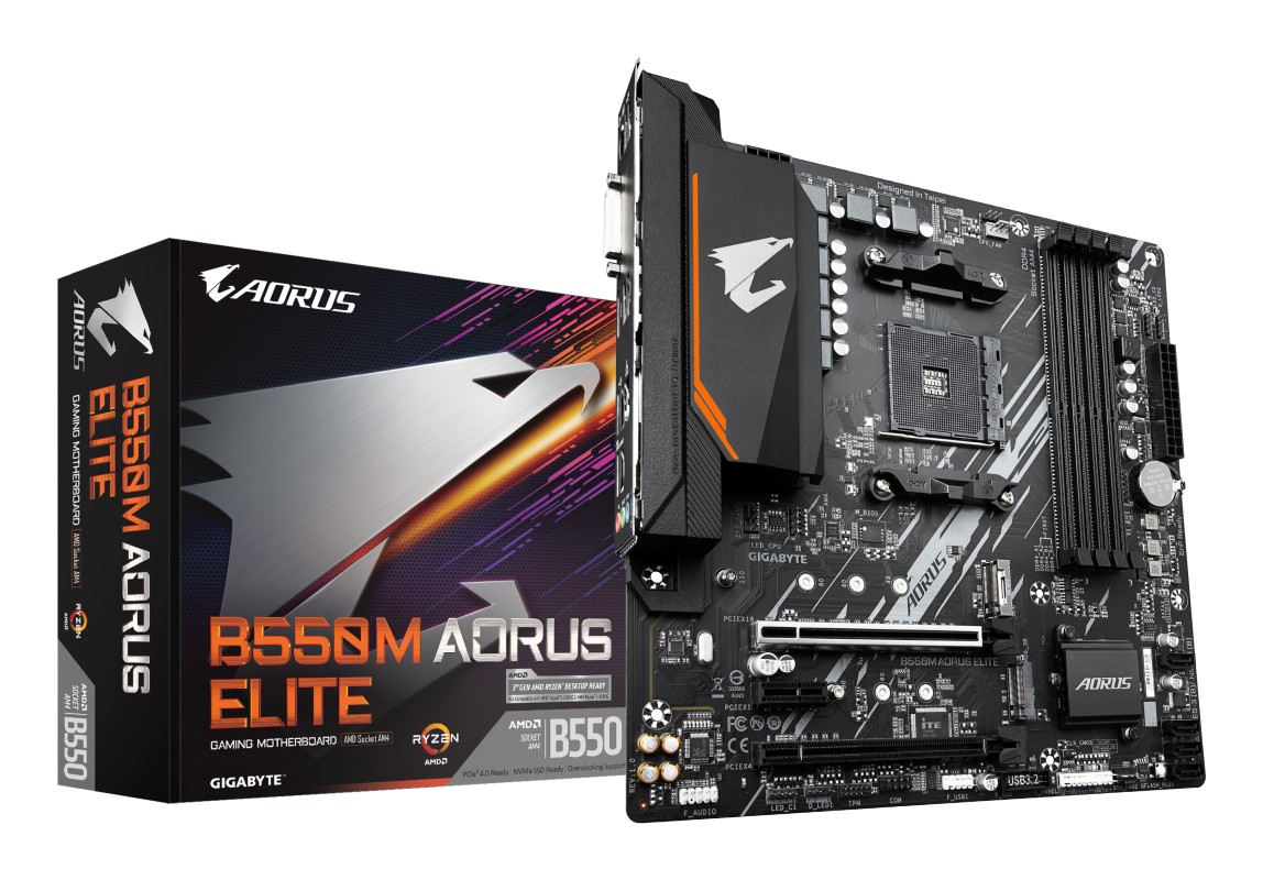 PB AMD SAM4 GIGABYTE B550M AORUS ELITE 4DDR4 HDMI PCIE3.0 USB MATX