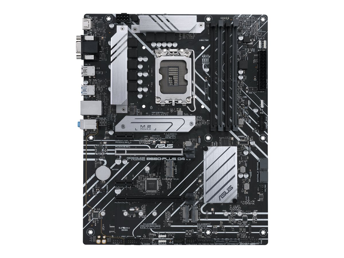 PB ASUS PRIME B660-PLUS D4 Skt 1700 Intel Gen 12º/13º 4xDDR4 3200MHZ 1HDMI 1VGA M.2 PCIe 4.0 USB-C USB3.2