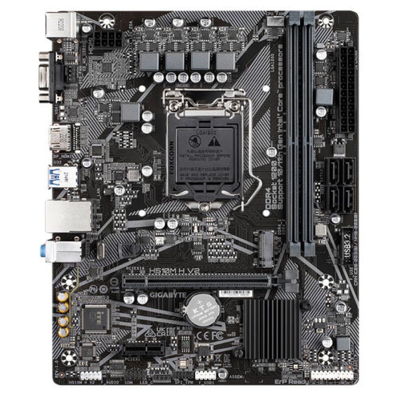 PB S1200 GIGABYTE H510M H V2 G10 2DDR4 SATA PCIE HDMI VGA M2 mATX