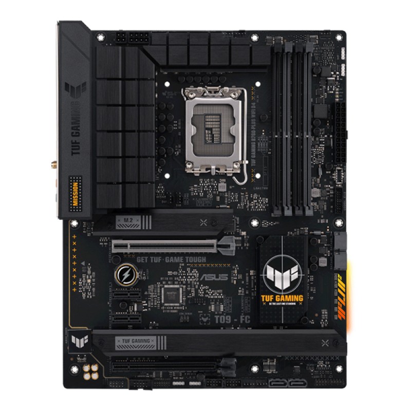 PLACA ASUS TUF GAMING B760-PLUS WIFI,INTEL,1700,B760,4DDR5,128GB,HDMI+DP,4SATA+3M.2,4USB 3.2+1USB-C,2.5GB+WIFI6E+BT5.2,ATX