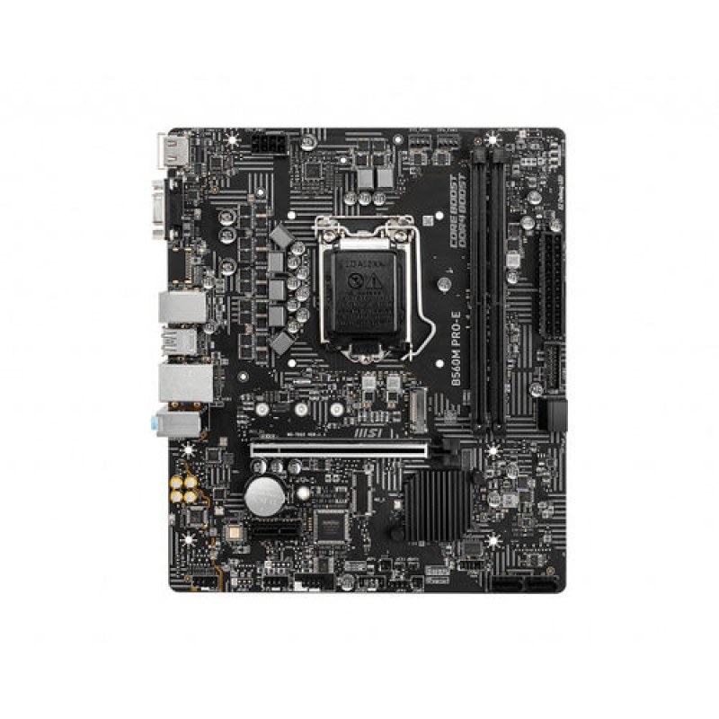PLACA MSI B560M PRO-E INTEL1200 2DDR4 HDMI PCIE3.0 6SATA3 USB3.2 MATX