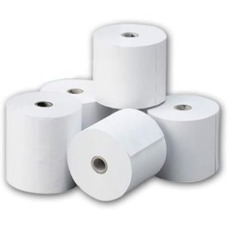 Pack de 10 rollos de papal termico de 80x80mm libre de bisfenol a