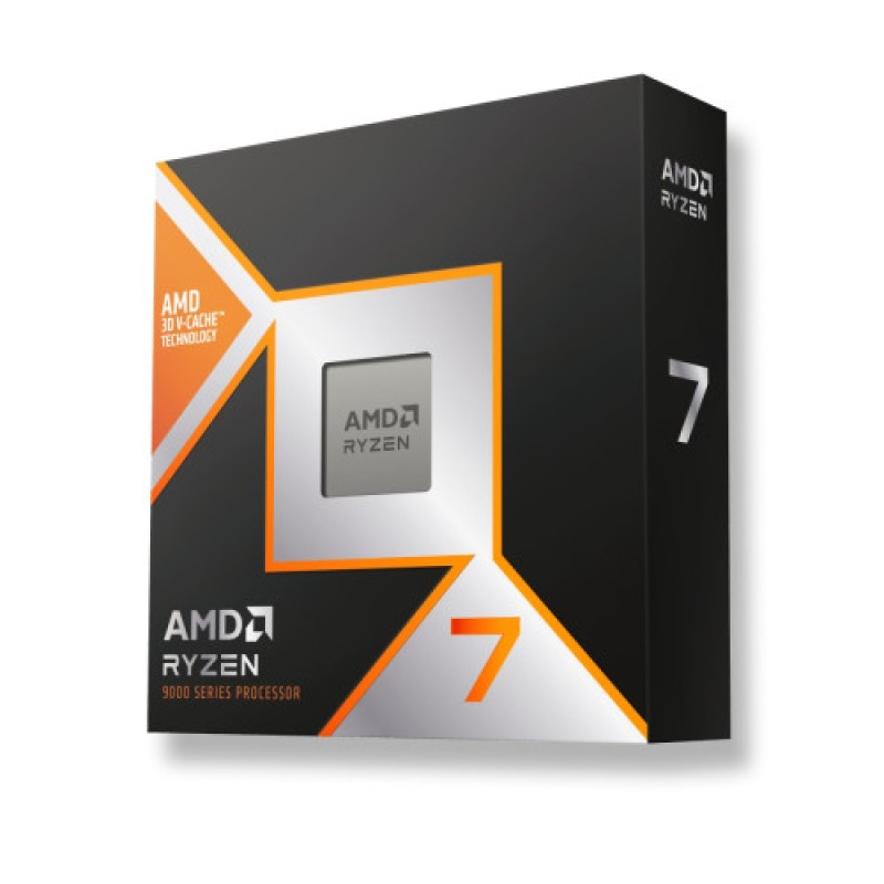 Procesador amd am5 ryzen 7 9800x3d 4,7 ghz - 5.2 ghz 8 cores 104mb cache 120wat (sin cooler)