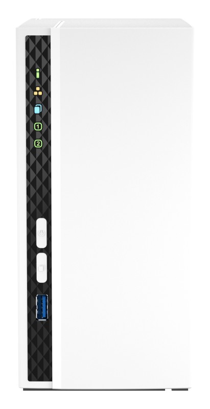QNAP TS-233 servidor de almacenamiento NAS Torre ARM Cortex-A55 2 GB 0 TB QNAP QTS Blanco