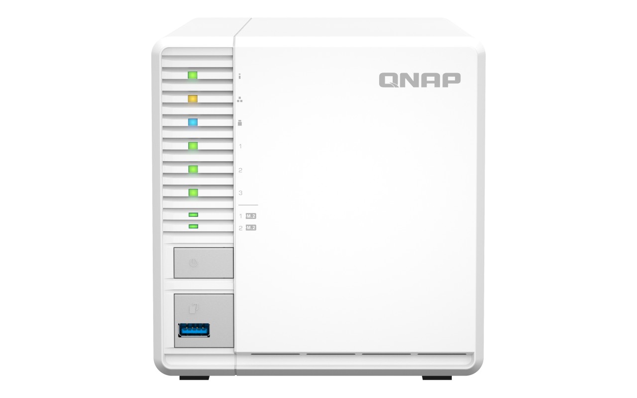 QNAP TS-364 NAS Torre Intel® Celeron® N5095 8GB DDR4 0 TB QNAP Turbo System Blanco