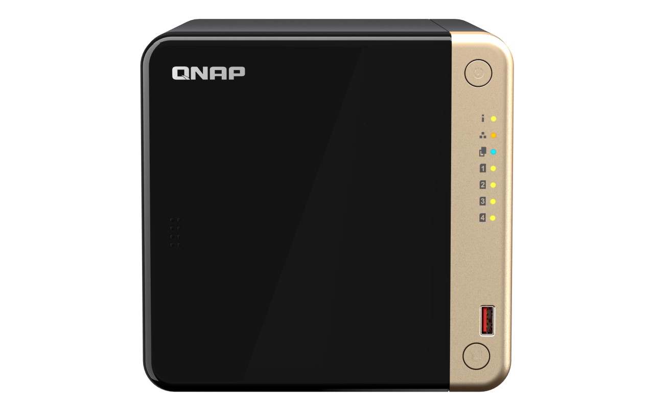 QNAP TS-464-4G servidor de almacenamiento NAS Torre Intel® Celeron® 4GB DDR4 0 TB QNAP QTS Negro