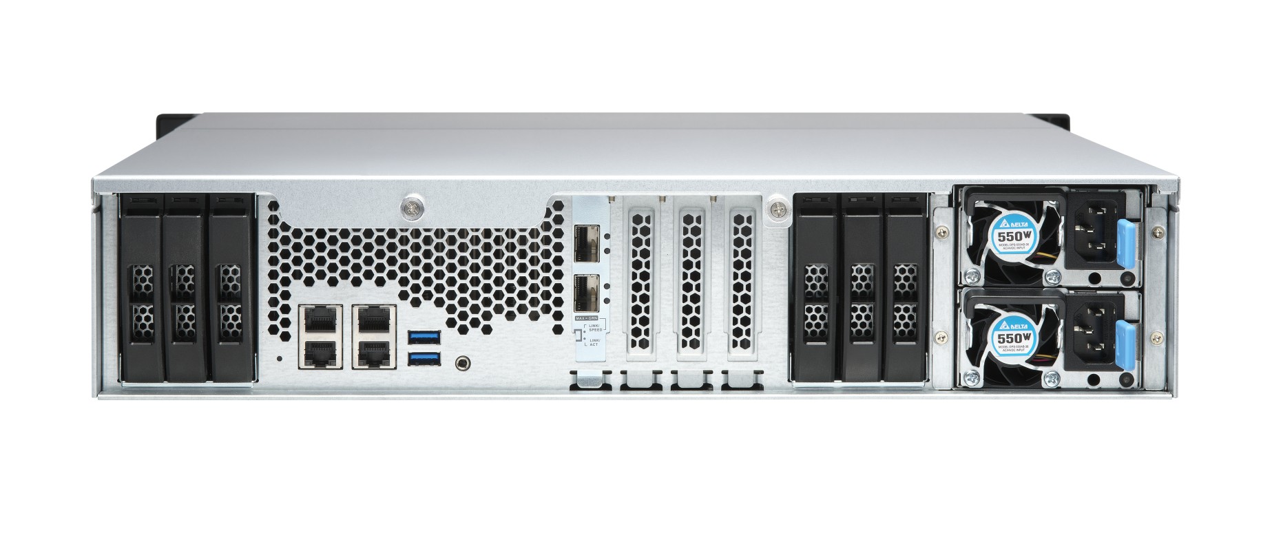QNAP TS-h1886XU-RP NAS Bastidor (2U) Ethernet Negro, Gris D-1622