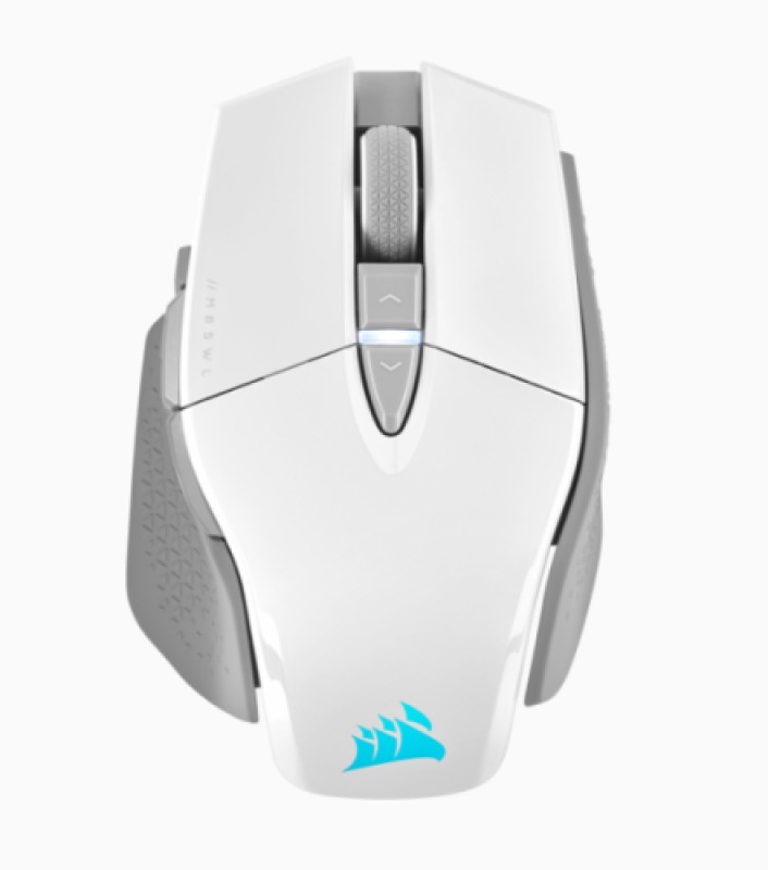 RATON CORSAIR INALAMBRICO GAMING M65 ULTRA RGB BLANCO CH-9319511-EU2