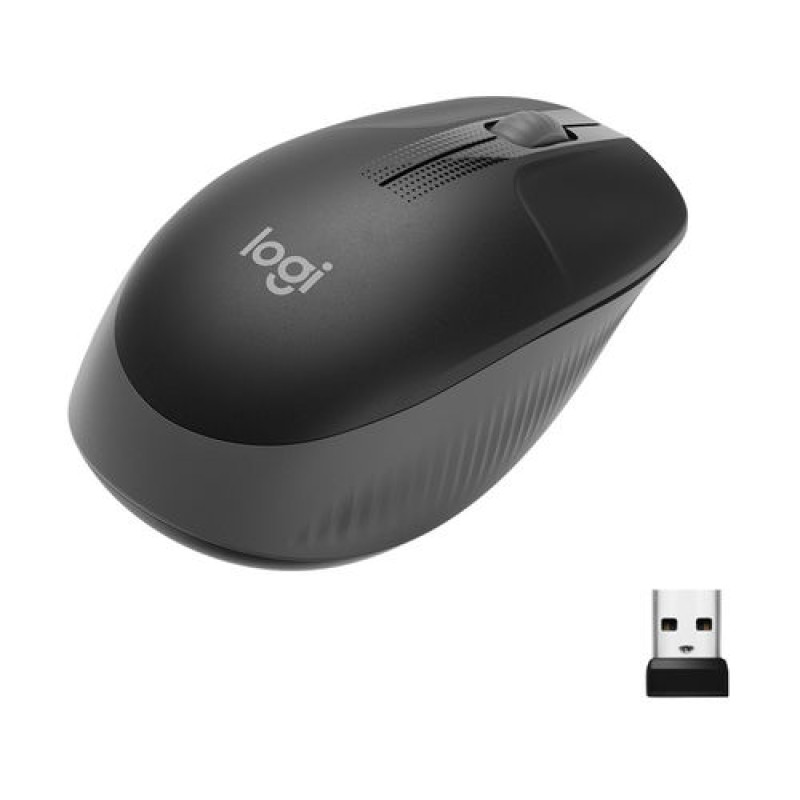 RATON LOGITECH M190 NEGRO GRIS RF INALAMBRICO PILAS