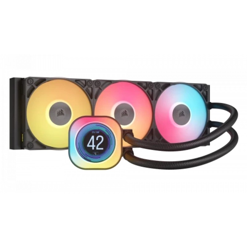 Refrigeracion liquida icue link titan 360 rx lcd aio black corsair refrigeraciÓn lÍquida/ 360mm/ rgb/ compatible con intel 1851,