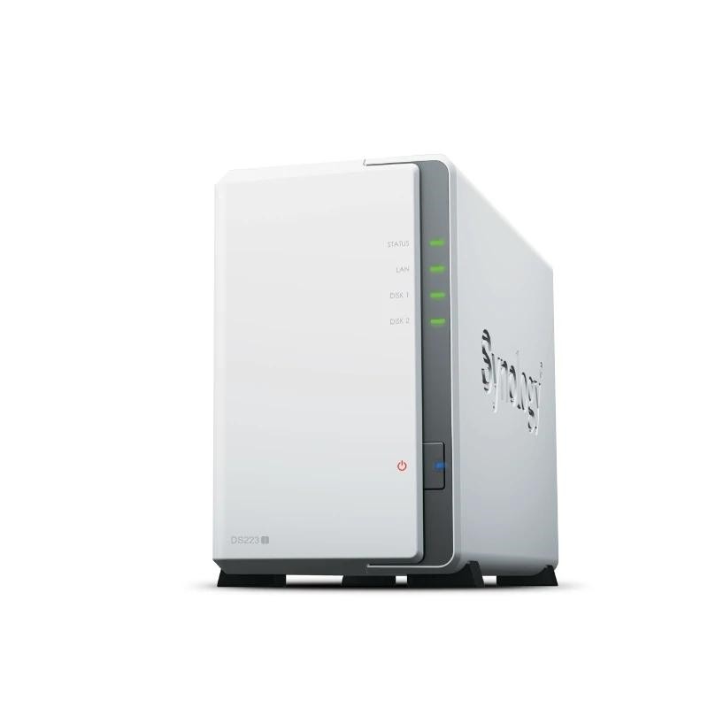SERVIDOR NAS SYNOLOGY DISK STATION DS223J 1GB 2xUSB3.2 1XRJ45 2 BAHIAS Realtek RTD1619B JBOD, RAID 0